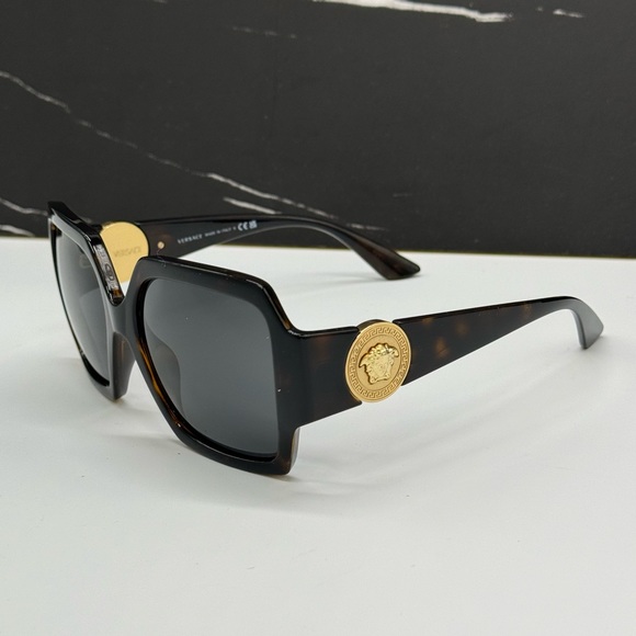 NEW VE4453 108/87 VERSACE SUNGLASSES MOD 4453 HAVANA WOMEN EYEWEAR VE 4453 - Picture 5 of 11